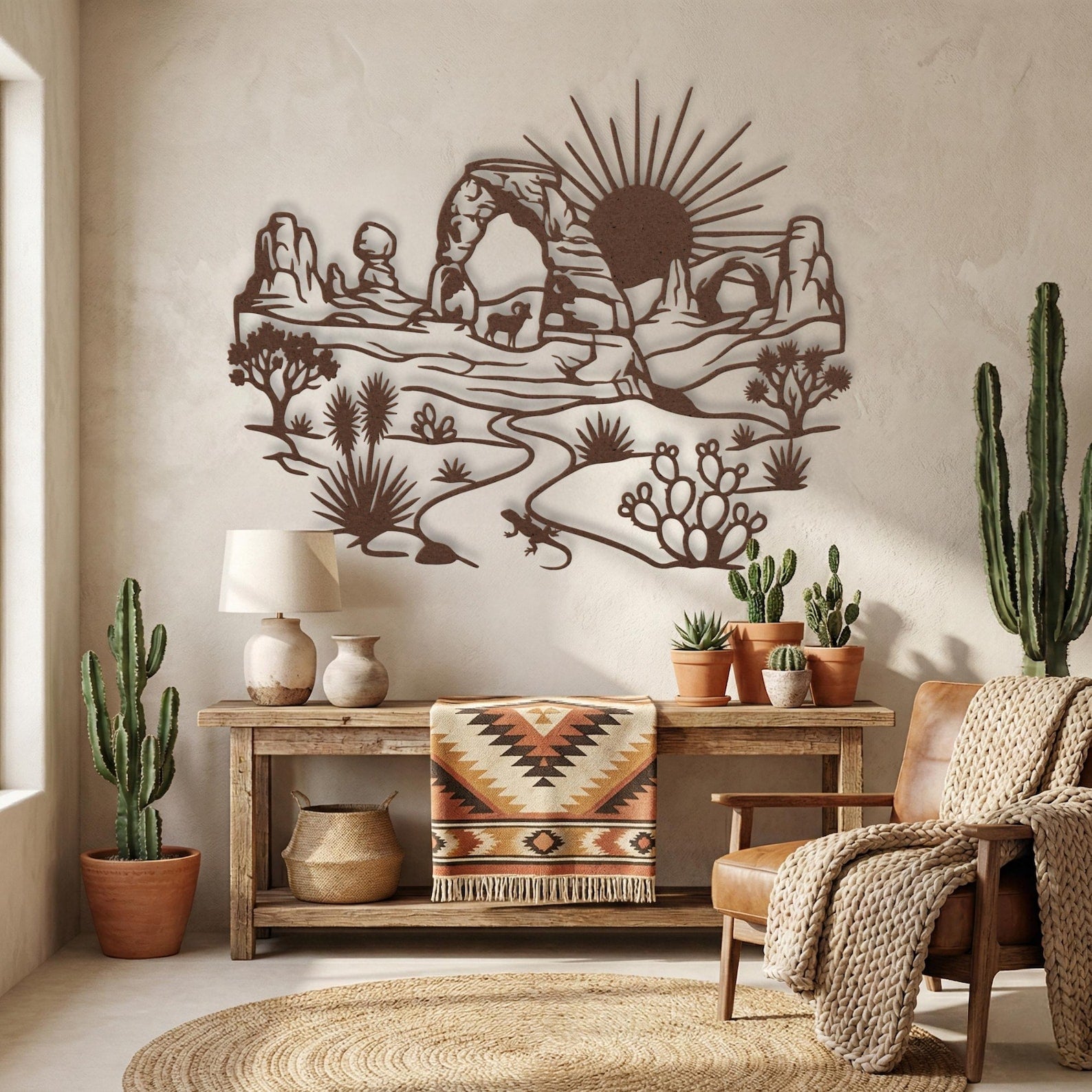 Arches National Park Metal Wall Art Delicate Arch & Balanced Rock Moab Utah Gift Desert Wildlife Sign Southwest Decor